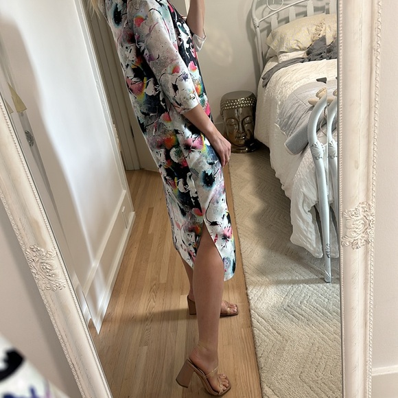 ASOS printed midi shift dress - Picture 2 of 7